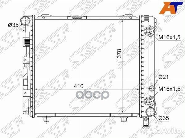 Радиатор Mercedes-Benz E-Class 84-95 MB0002 Sat