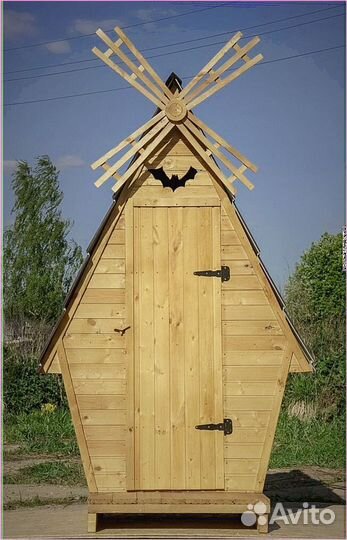 Дачный туалет с лебедем BIF