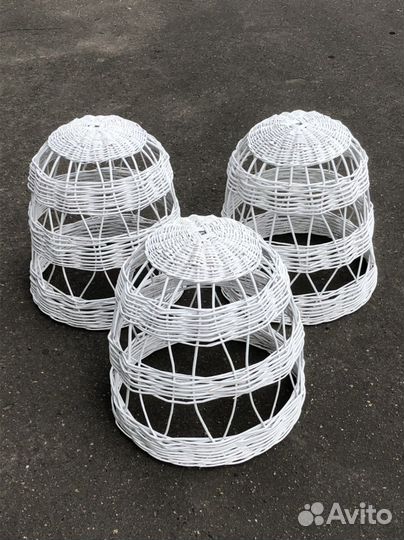 Плетеный светильник абажур