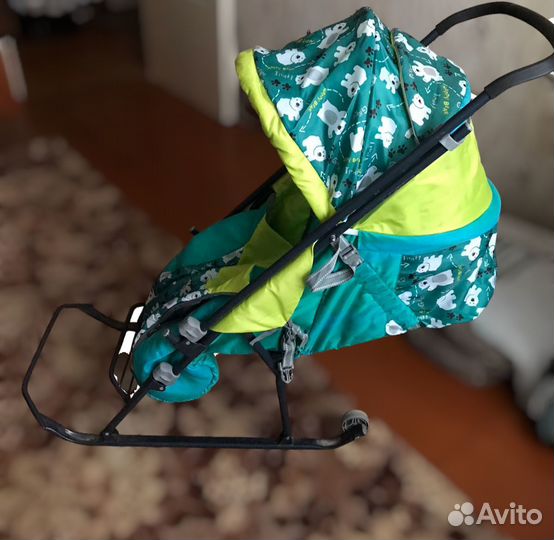 Детские санки на колесиках