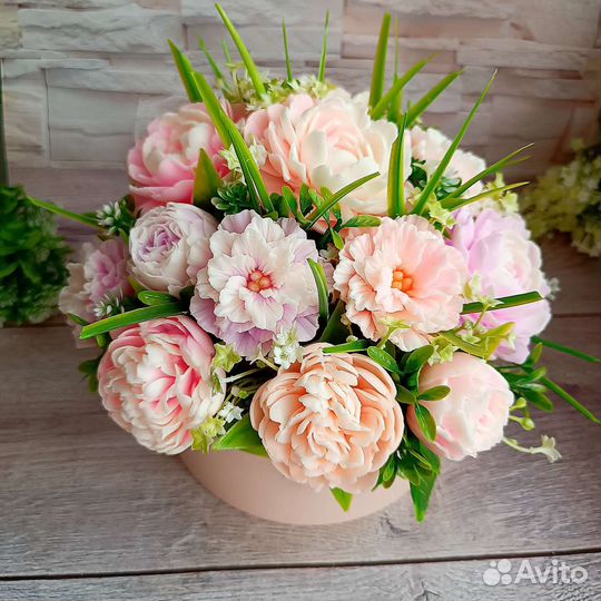 Букет из мыла ручной работы