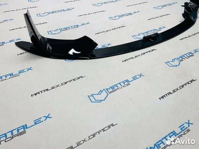 Сплиттер BMW M3 F80 M4 F82, черный глянец
