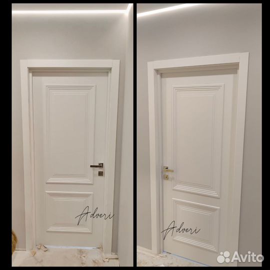 Двери межкомнатные Эмаль/Багет