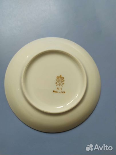 Блюдце ГДР Роза