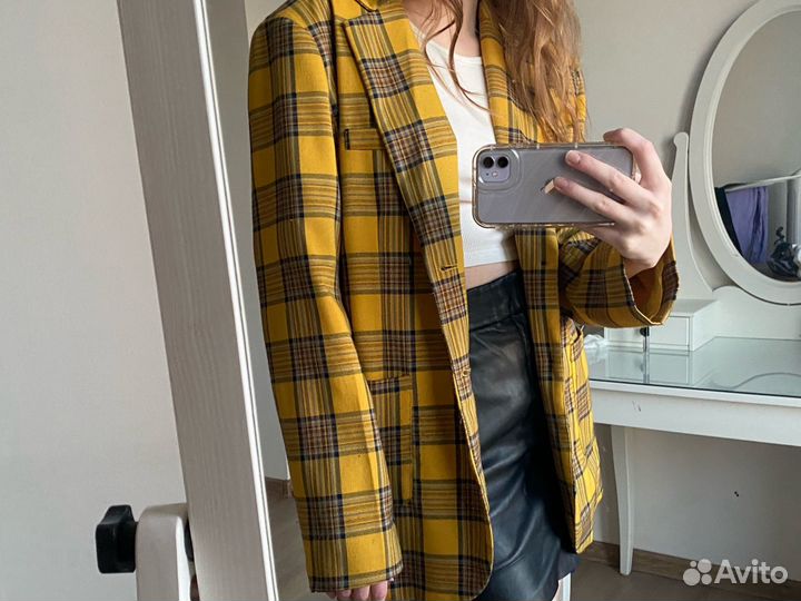 Винтажный оверсайз пиджак