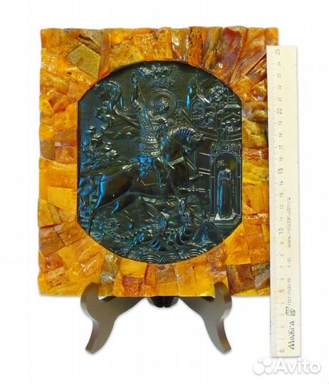 Икона из янтаря Георгий Победоносец Array