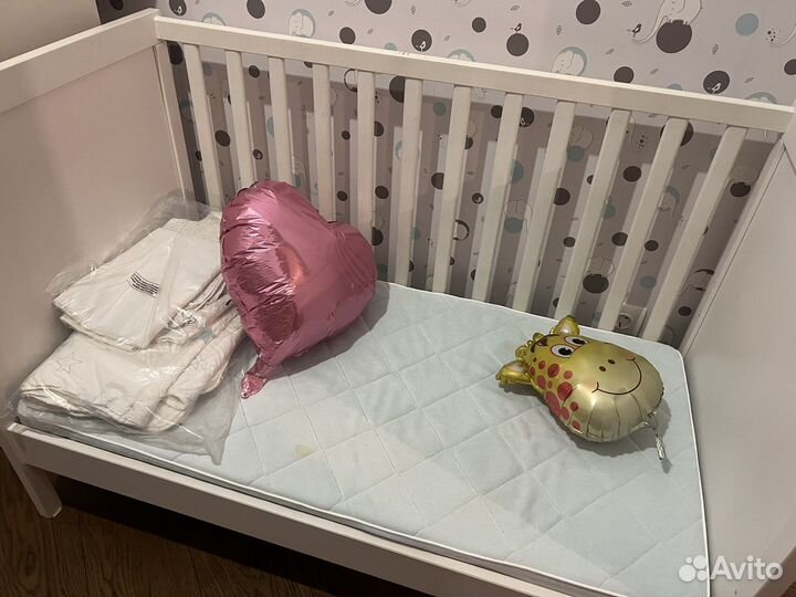 Детская кровать IKEA с матрасом