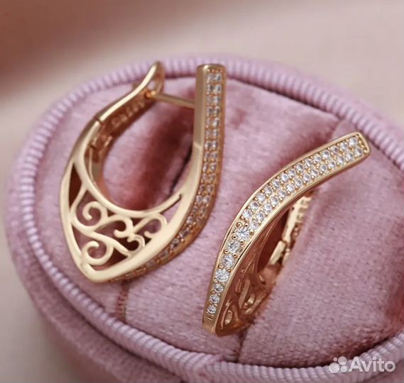 Золотые серьги 585 RG