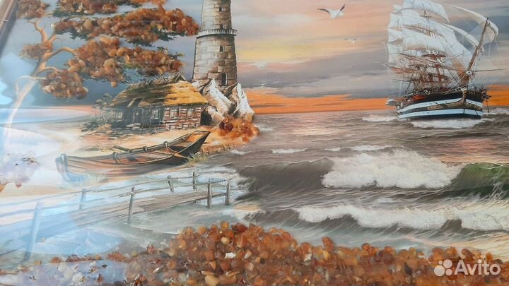 Картина янтарь 32 на 23