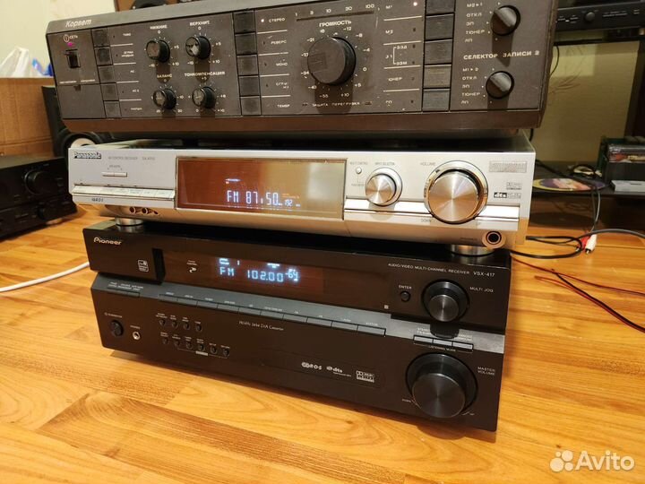 Корвет 100У-068С+Pioneer VSX-417+Panasonic SA-XR50