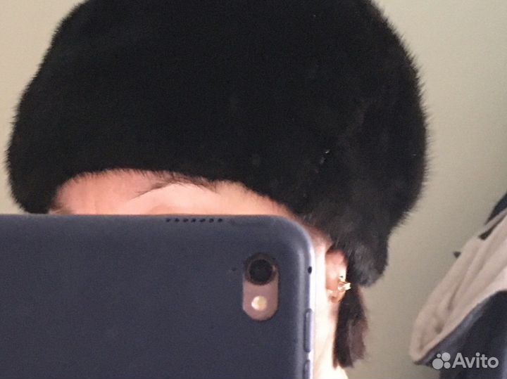 Шапка норковая женская