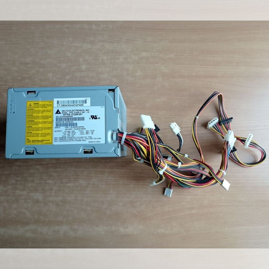 [372355-001] Блок Питания 410w Для Рабочих Станций Hp