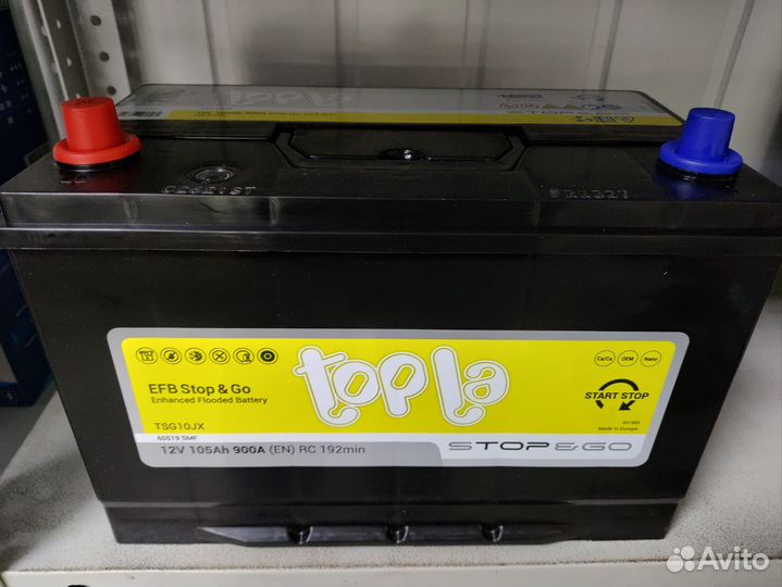 Аккумуляторы Topla 105A EFB Asia Доставка