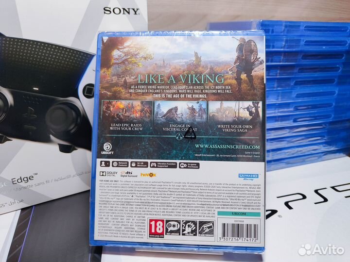 Новый диск Assassin's Creed: Valhalla PS5 Рус