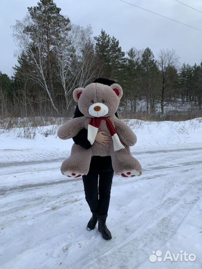 Мягкий плюшевый медведь 1,2 метра