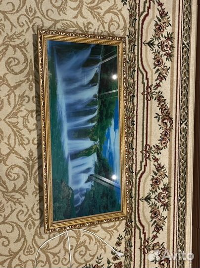 Музыкальная картина с подстветкой водопад