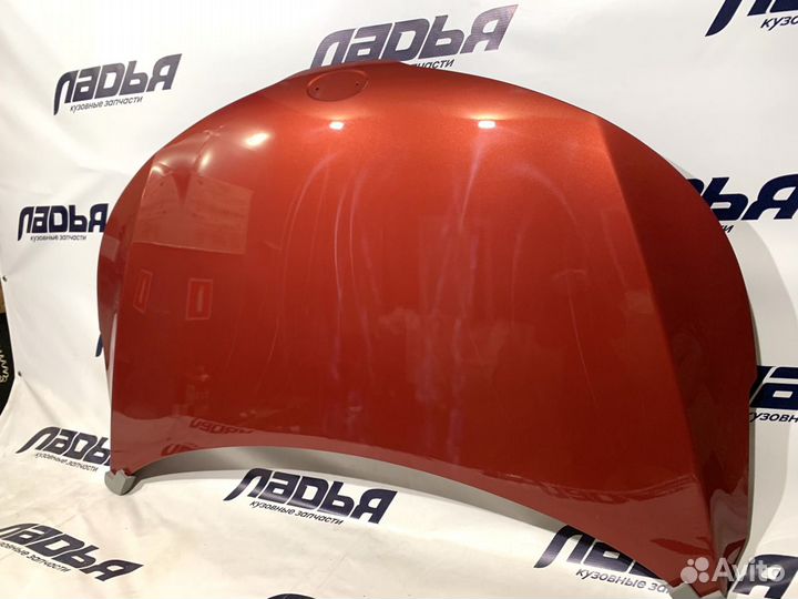 Капот Kia Rio(11-17) Красный (TDY)