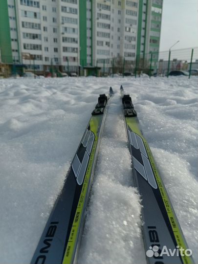 Лыжи беговые fisher combi ботинки fisher