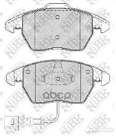 Колодки тормозные дисковые передние NiBK PN0348