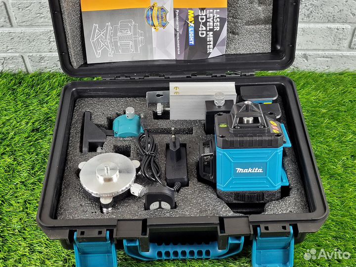 Лазерный Уровень Makita 4D 360 с набором в кейсе