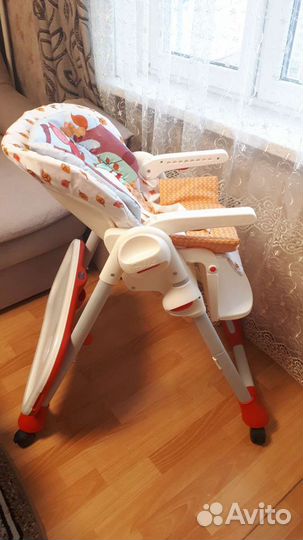 Детский стульчик для кормления chicco polly