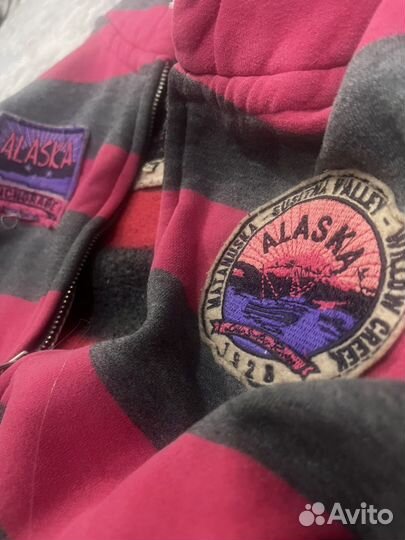 Винтажная зип худи alaska