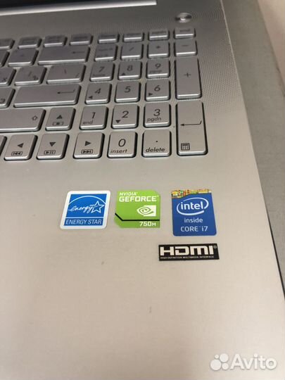 Быстрый ноутбук asus N550J (Intel i7)