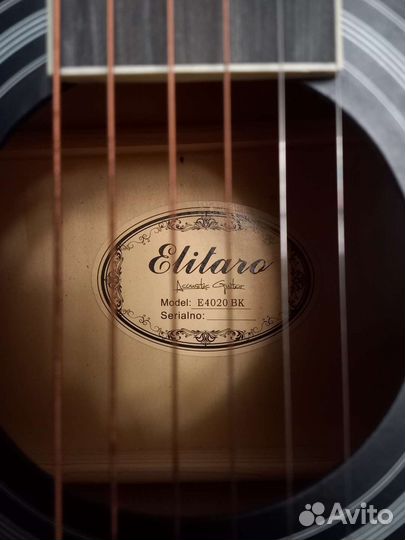 Акустическая гитара Elitaro E4020 BK