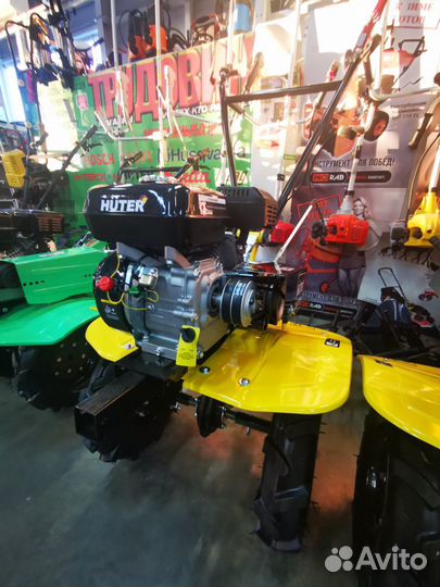 Мотоблок с колесами на 10 Huter-7500