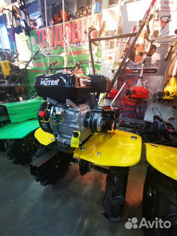 Мотоблок с колесами на 10 Huter-7500