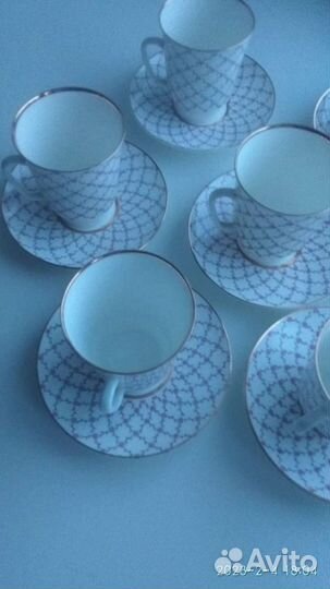 Кофейные пары лфз костяной фарфор.Винтаж