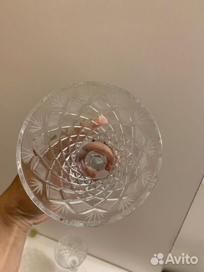 Хрустальный бокал, винтаж гусь хрустальный