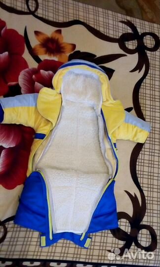 Комбинезон-трансформер: межсезонный+зимний, р.74