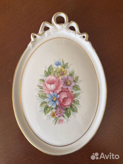 Фарфоровое панно, плакетка, винтаж, Германия