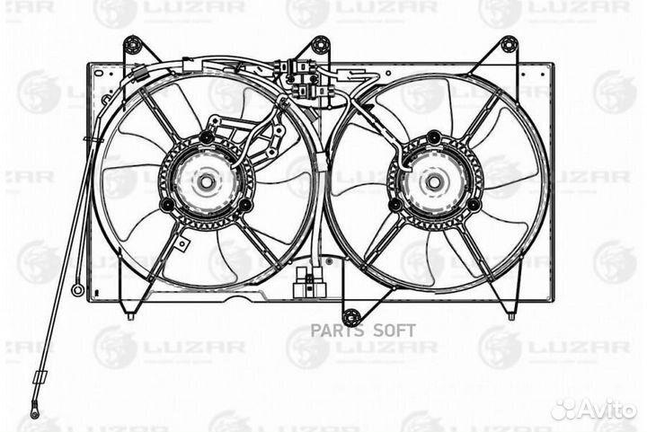 Вентилятор двигателя Chery Fora (A21) (06) (2 вент