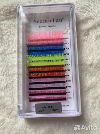 Цветные ресницы для наращивания