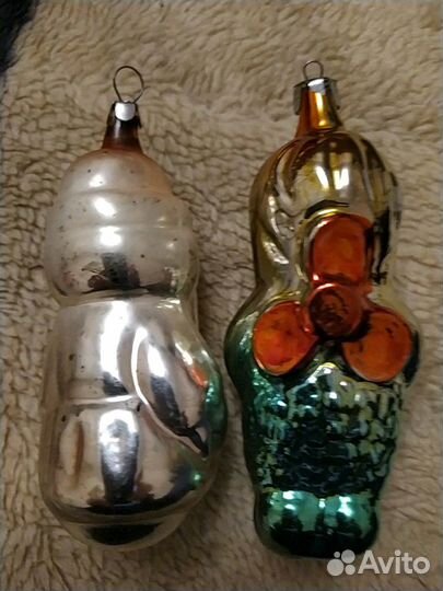 Елочные игрушки СССР дед мороз,карлсон