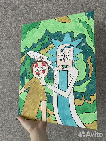 Картина на холсте из картона или на подрамнике