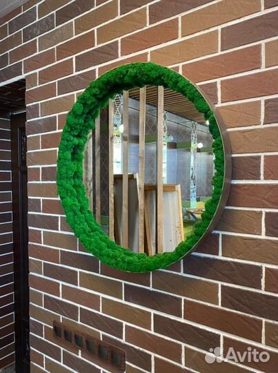 Декор из мха