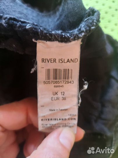 Черные джинсовые шорты River Island (38)