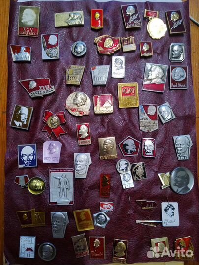 Значки СССР Ленин. Ульянов. Вождь