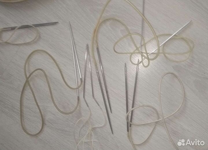 Спицы для вязания, крючки, пяльцы, пряжа