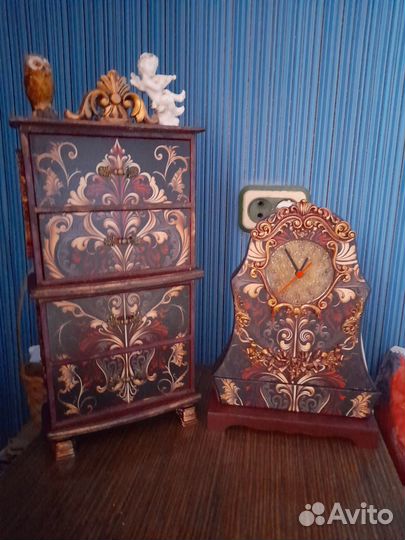Набор комод и часы