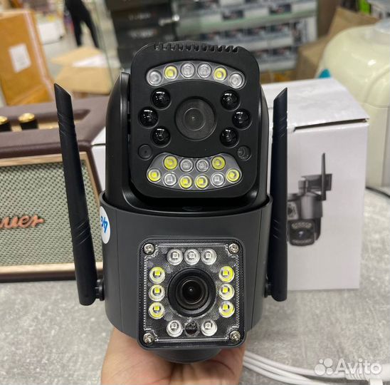 Двухобъективная 4G/WiFi камера V380 Pro RNR SC03-4