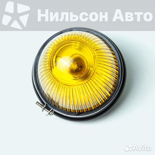 Габарит на будку круглый, желтый, стеклянный, zevs