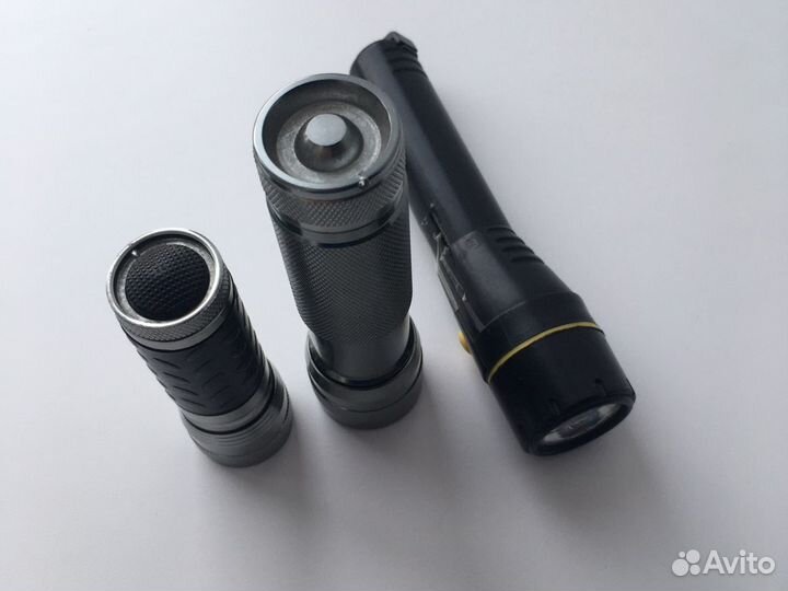 Три фанарика светодиодных на запчасти