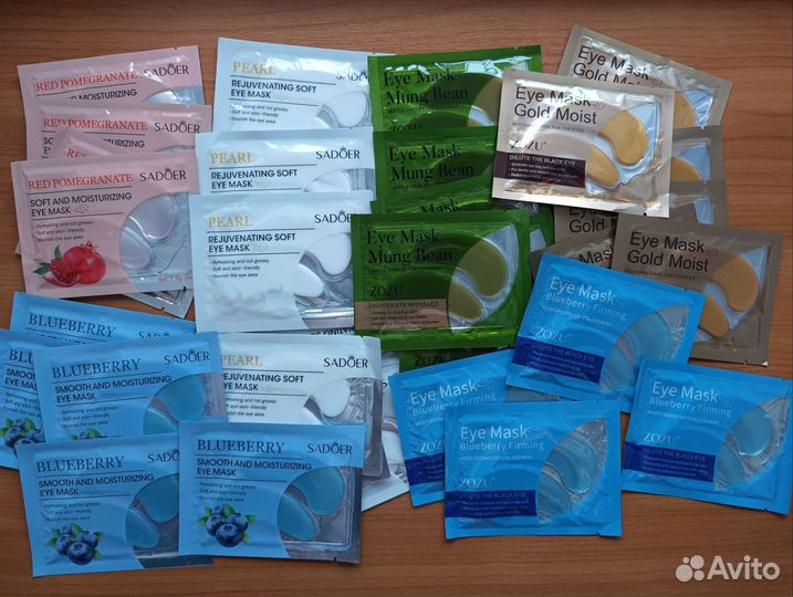 Гидрогелевые патчи для глаз, для губ