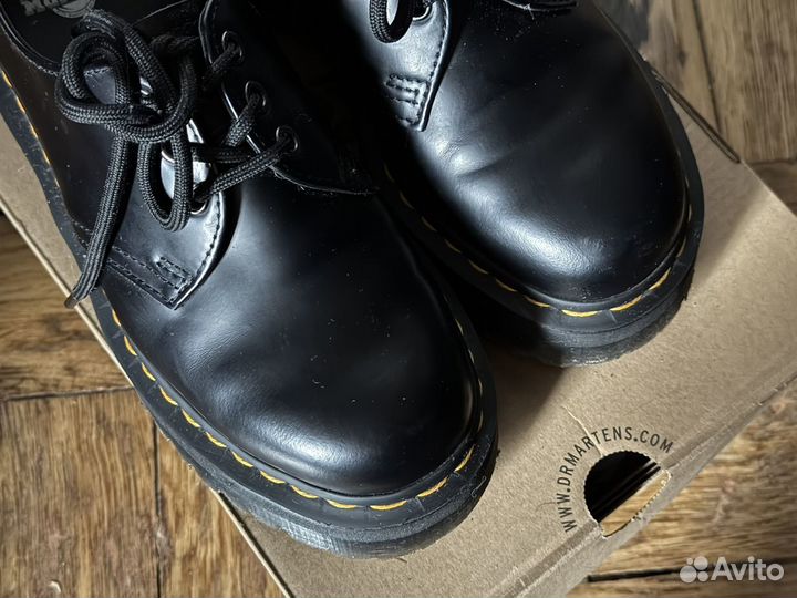 Ботинки Dr. Martens 1461 smooth quad platform