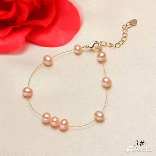Браслет с речным жемчугом