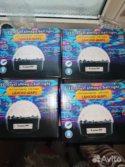 Новогодний диско шар проектор